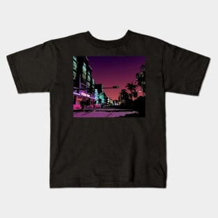 Ocean View Hotel @ Gta Vice City - Sunset Kids T-Shirt